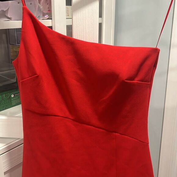 LIKELY Cassidy One Shoulder Sheath Cocktail Dress, Red, Size 4 - Picture 3 of 9